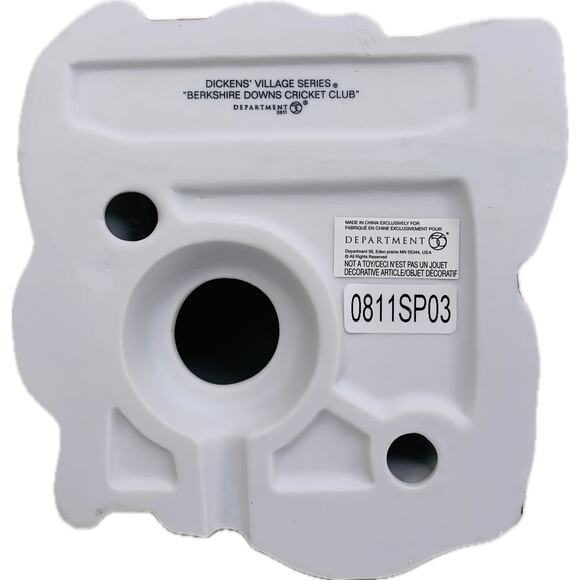 Dept 56 BERKSHIRE DOWNS CRICKET CLUB Light 2011 Dickens Village Series #4020186 - Picture 7 of 11